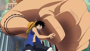 Luffy in Gears 3rd(this increases his bone and muscle mass, giving him enormous amount of strength)