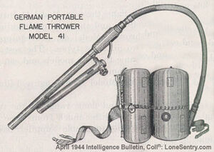 German wwii ww2 flamethrower model41