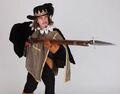 A Musketeer wields a Musket with a Plug Bayonet.