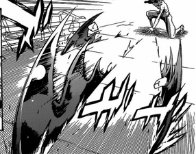 Toto using unknown Branch of Sin to create dashing blades on the ground