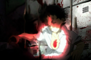 Ganta struck by the red diamond