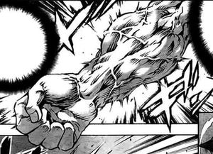 The effect of Rari Ranshin on Ikazuchi's body