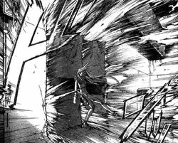 The room explodes once Shiro throws the data chip into it.