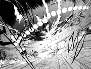 Ganta destroys the boulder