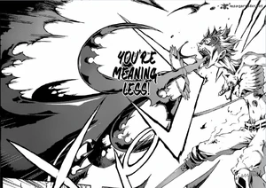 Toto creating a giant blood wave using Plasma based Branch of Sin from his mouth