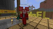 Red Deadmau5 skin in Minecraft.