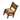 Wood chair icon