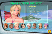 The character selection menu featuring the eight playable characters.