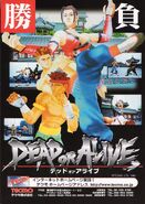 Demo flyer for the arcade version of Dead or Alive