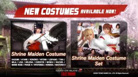 Dead or Alive 5 Last Round - Shrine Maiden Costume Set