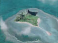 Aerial view of Zack Island.