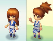 Kasumi costume for both female & male avatars in My GAMECITY