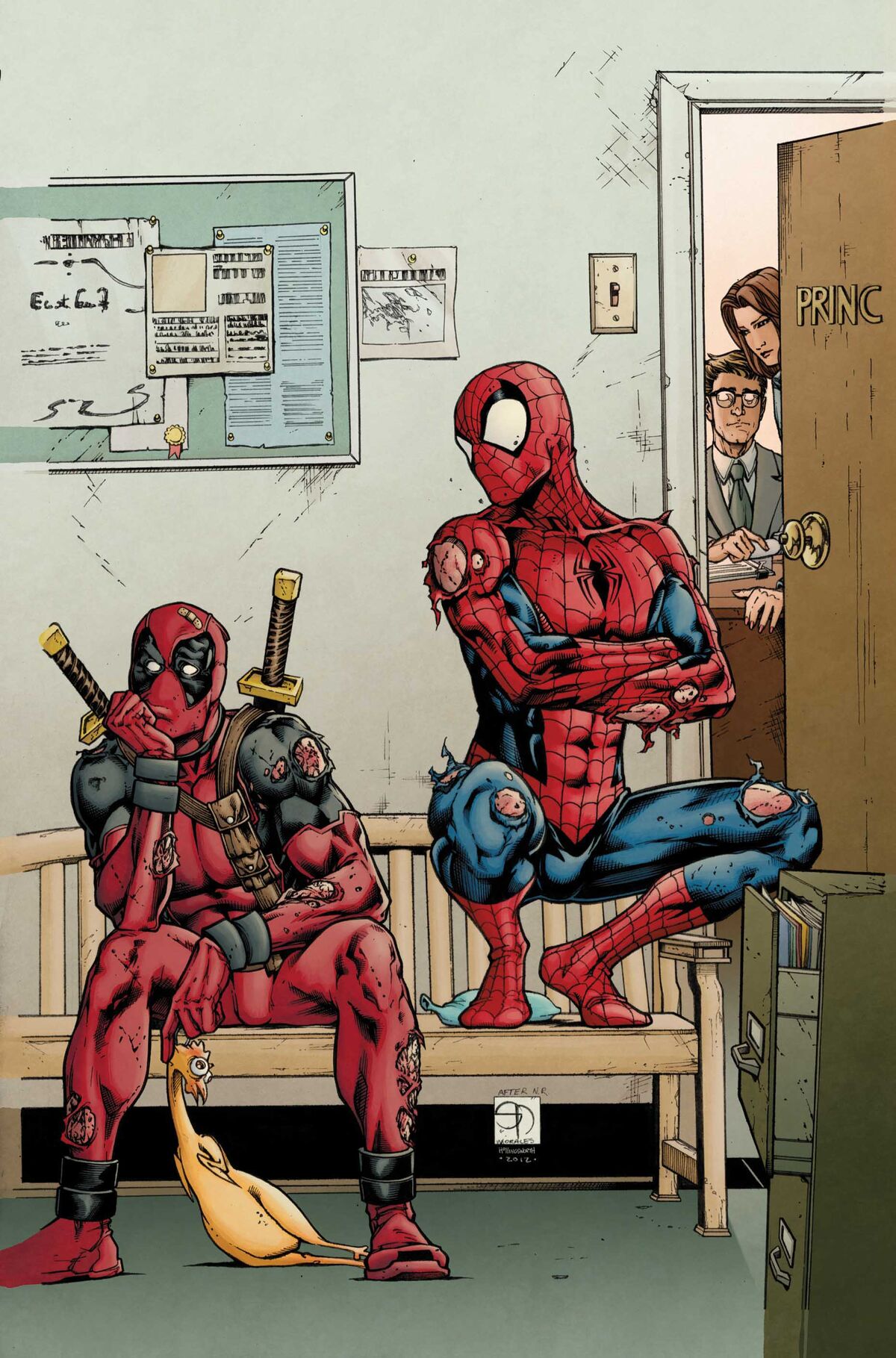 spiderman and deadpool comic