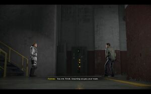 Fontana prepares to fight Frank.
