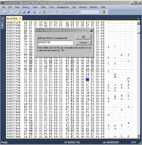 Hex editor visual studio blank space