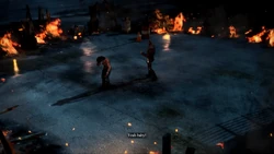 Defeat Spider 9.jpg (292 KB) Hunter and Spider surrounded by flames.