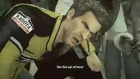 "Go! Get out of here! Take care of Katey!"