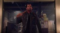 Screenshot of Frank from the E3 showcase of Dead Rising 4.