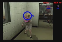 Taking a photo of zombie Jessie for the Snuff Shot J achievement.