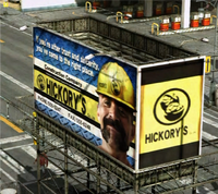 Hickory's Construction Sign advertisement.