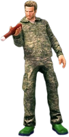 Chuck holding a bottle of ketchup