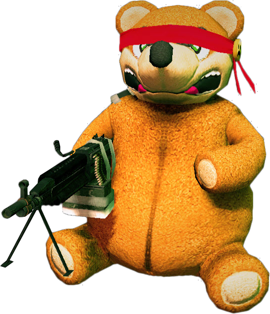 teddy bears with guns
