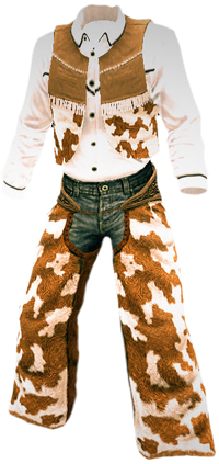 All white cowboy outfit top