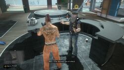 Hunter and Torque during Dead Rising 3: Chaos Rising.