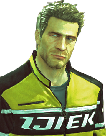 Chuck Greene (personagem principal do jogo Dead Rising 2) usando apenas