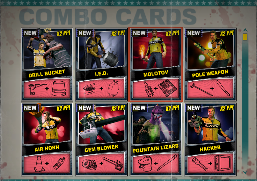combo cards dead rising 2 off the record
