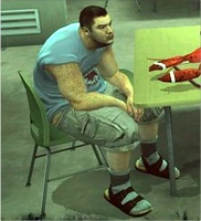 Skylar rests.jpg (26 KB) Skylar sitting in the cafeteria (mod).