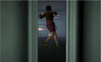 Woman fleeing in the Fortune City Arena who has the same model as Erica.