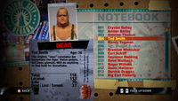 Dead Rising 2 notebook entry.