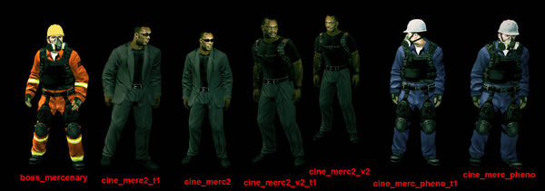 Mercenaries list all 7