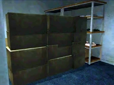 Dead rising bill (9).png (170 KB) Bill is trapped behind a pile of cardboard boxes.