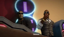 TK looks on as his plan is foiled.