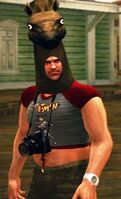 Dead rising horse mask and kid clothes