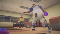 A zombie bowler after Chuck