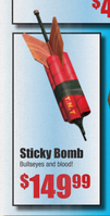 Sticky Bomb in Greene's Hardware flyer