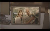 A young Barnaby with Dr. Diane Blackburne in Dead Rising 4