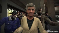 Susan Walsh as a zombie.