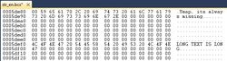 Hex editor visual studio long text is long