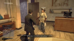 Lena in her new outfit.