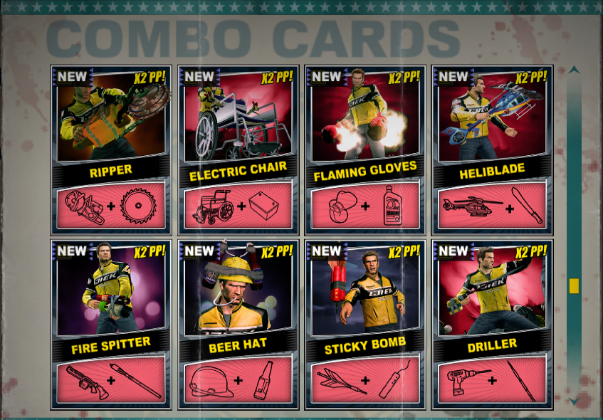 combo weapons in dead rising 2
