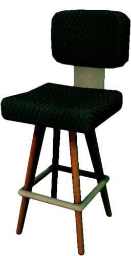 Dead rising Cushioned Tall Chair