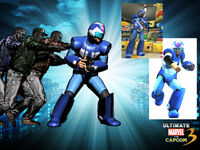 Megaman Costume in Ultimate Marvel VS Capcom.