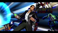 Frank with a bottle of Wine in Ultimate Marvel vs. Capcom 3.