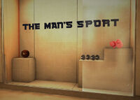 The Man's Sport display