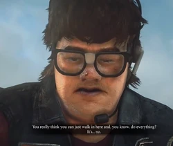 Kenny creating the Junk Ball before fighting Nick.