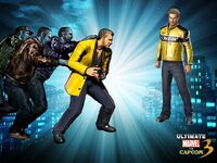 Frank in Chuck Greene's original attire in Ultimate Marvel vs. Capcom 3.